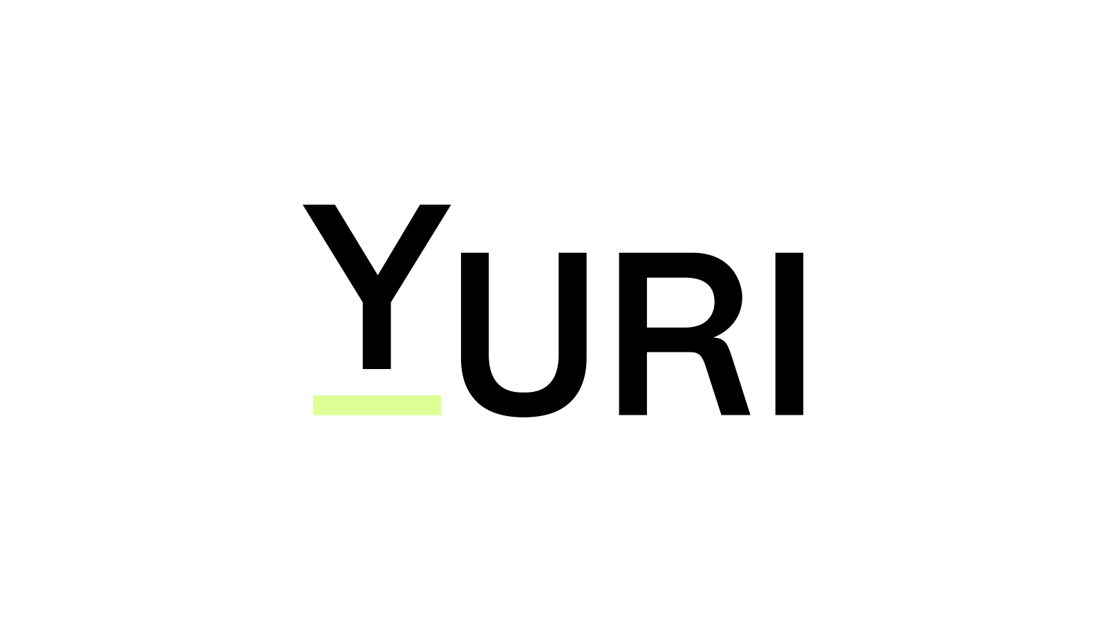Logo – Yuri RGB (Black / Green)